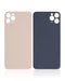 Tapa trasera con adhesivo 3M para iPhone 11 Pro Max (Sin logo / Orificio grande para camara) (Dorado)