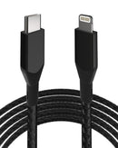 Cable Lightning a USB Tipo C de 1 metro (AmpSentrix) (Infinity) Negro
