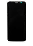 Pantalla OLED con marco para Samsung Galaxy S9 (Original usada: Calidad A) (Negro Medianoche)