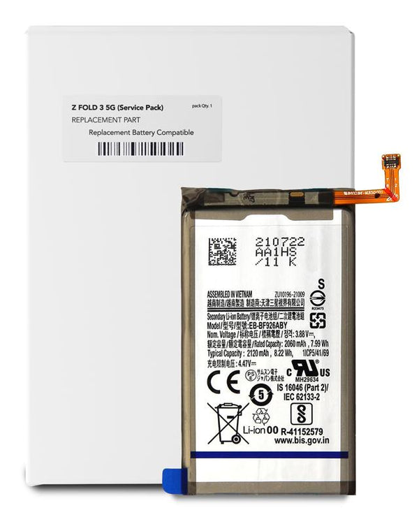 Bateria secundaria original para Samsung Galaxy Z Fold 3 5G (EB-BF926)