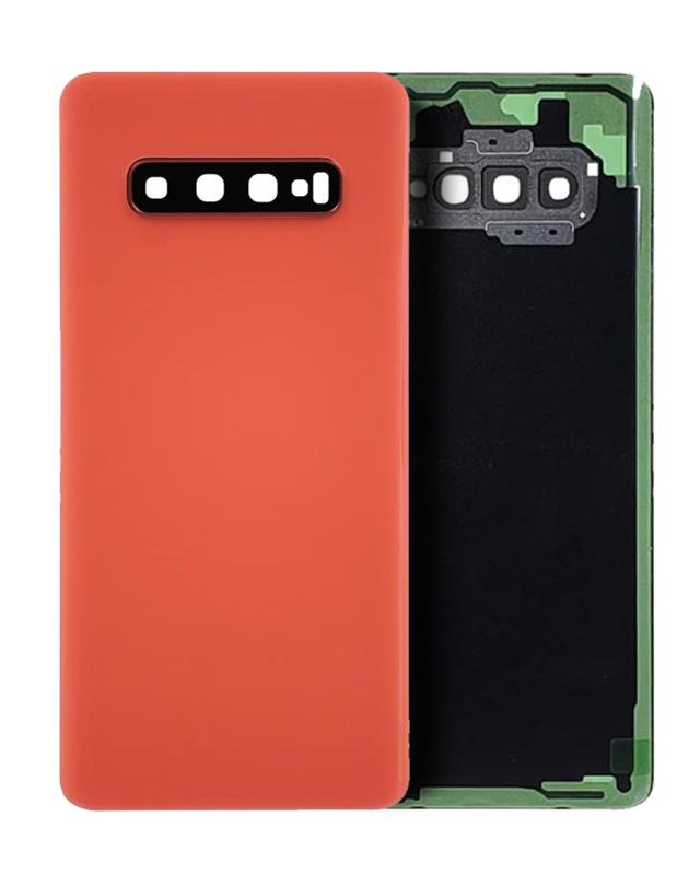 Tapa trasera con lente de camara para Samsung Galaxy S10 Plus original (Flamingo Pink)