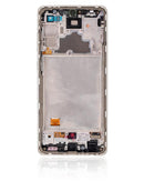 Pantalla OLED con marco para Samsung Galaxy A72 (A725 / 2021) Original (Blanco Asombroso)