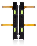 Riel de plastico (Derecho+Izquierdo) con cable flex para Nintendo Switch (Amarillo)