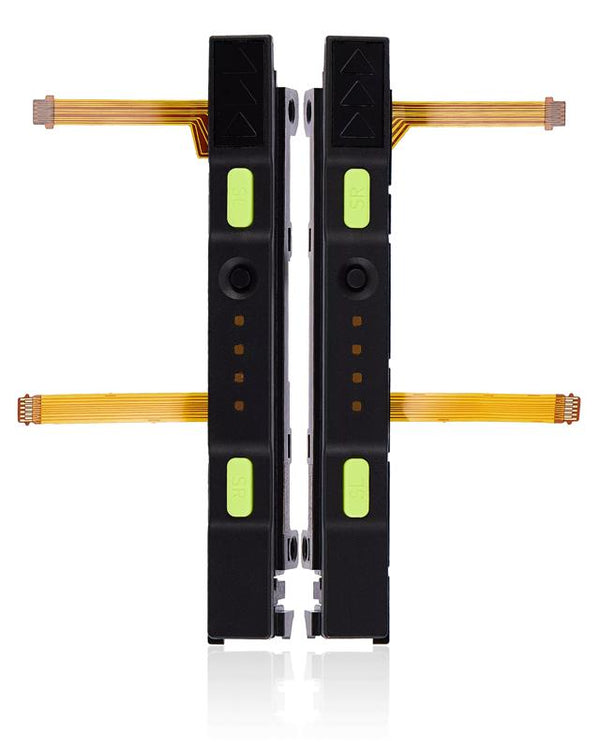 Riel de plastico (Derecho+Izquierdo) con cable flex para Nintendo Switch (Amarillo)