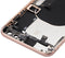 Tapa trasera con componentes pequenos pre-instalados para iPhone 8 Plus (Sin logo) (Dorado)