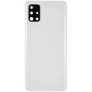 Tapa trasera de vidrio con lente de camara para Samsung Galaxy A51 4G (A515 / 2019) Blanco Prism Crush