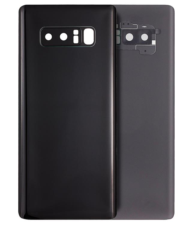 Tapa trasera con lente de camara para Samsung Galaxy Note 8 (Negro Medianoche)