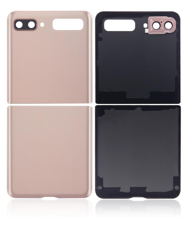 Tapa trasera con lente de camara para Samsung Galaxy Z Flip 5G (F707) (Mystic Bronze)