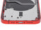 Tapa trasera con componentes pequenos pre-instalados para iPhone 12 (Version US) (Red)