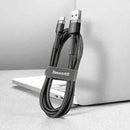 Cable tipo USB - Tipo C Marca Baseus | Linea Cafule | Carga Rapida 2A | 2 Metros de Largo | Color Negro