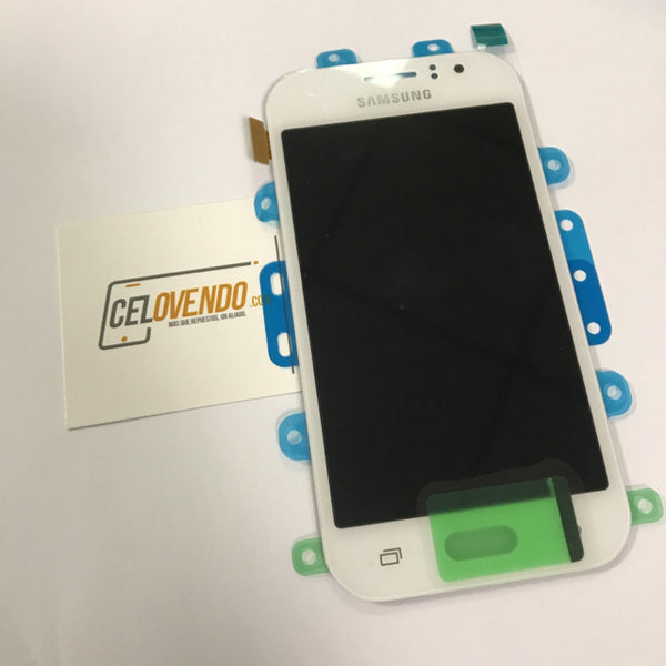 Pantalla Samsung Galaxy  J1 Ace (SM-J110) Blanca - Celovendo. Repuestos para celulares en Guatemala.