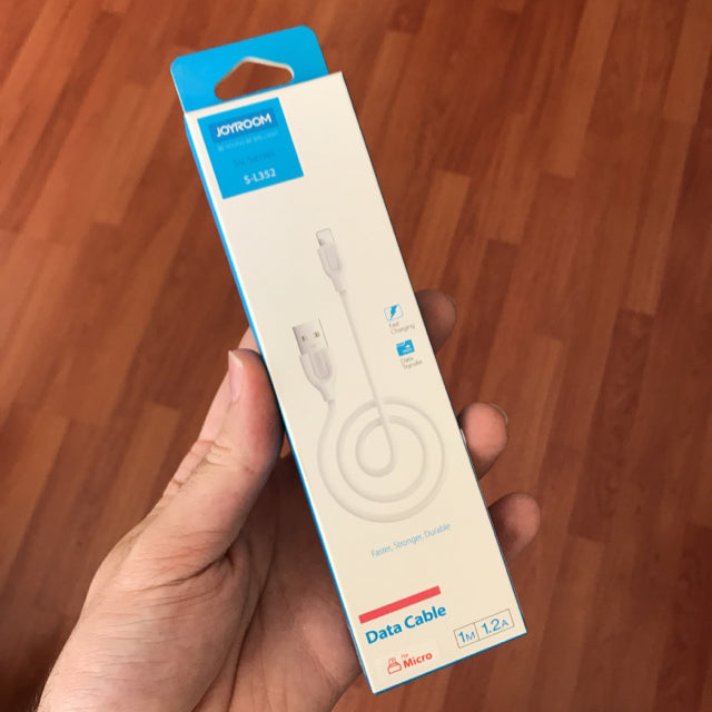 Cable para carga y datos Microusb | Carga Rapida | 100mA | Marca JOYROOM | Para Huawei y Samsung