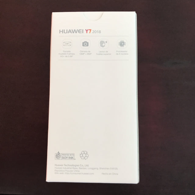 Celular Huawei Y7 2018 Negro  | Completamente Nuevos y Sellados | Claro | Incluyen: Cable, cubo y audifonos