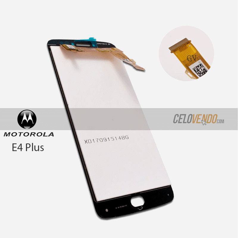 Pantalla Motorola E4 Plus Negra (XT1772)