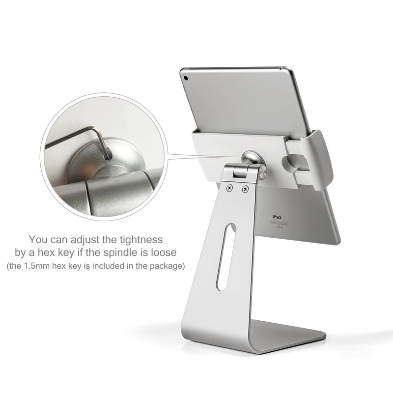 Stand de Aluminio para Tablet | Base para Tablet Universal | iPad Mini ,  iPad Air, iPad Pro, Surface Pro 1,2,3,4 y 5